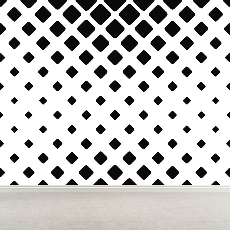 Contemporary Square Geometric Mural Wallpaper Illustration Multiple Sizes Available