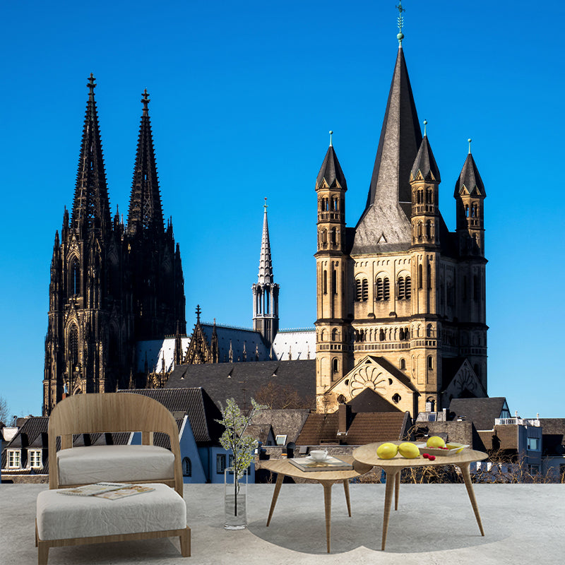 Contemporary City Wall Mural Photography Living Room Bedroom Wall Covering