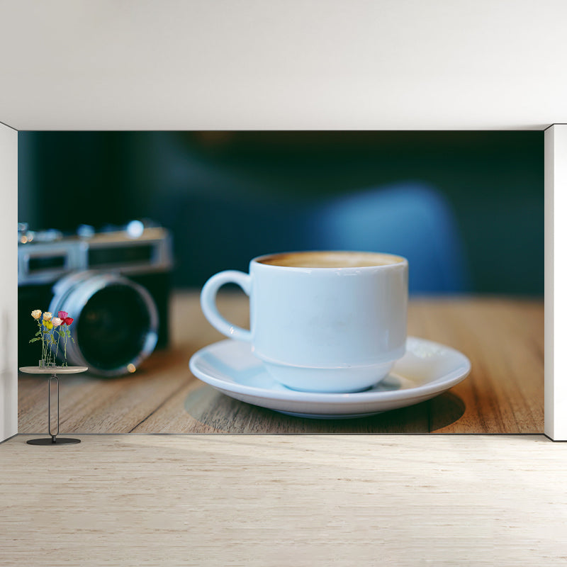 Nice Coffee Wallpaper Mural Full Size Business Wall Covering for Coffee Shop