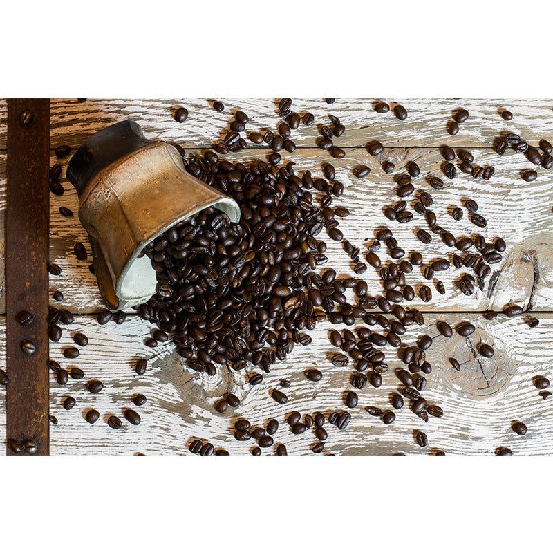 Coffee Beans Wallpaper Mural Stain Resistant Modernist Coffee Shop Wall Decor