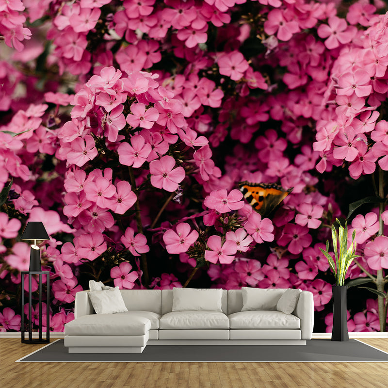 Beautiful Flowers Wallpaper Mural Eco-friendly Wall Decor for Living Room