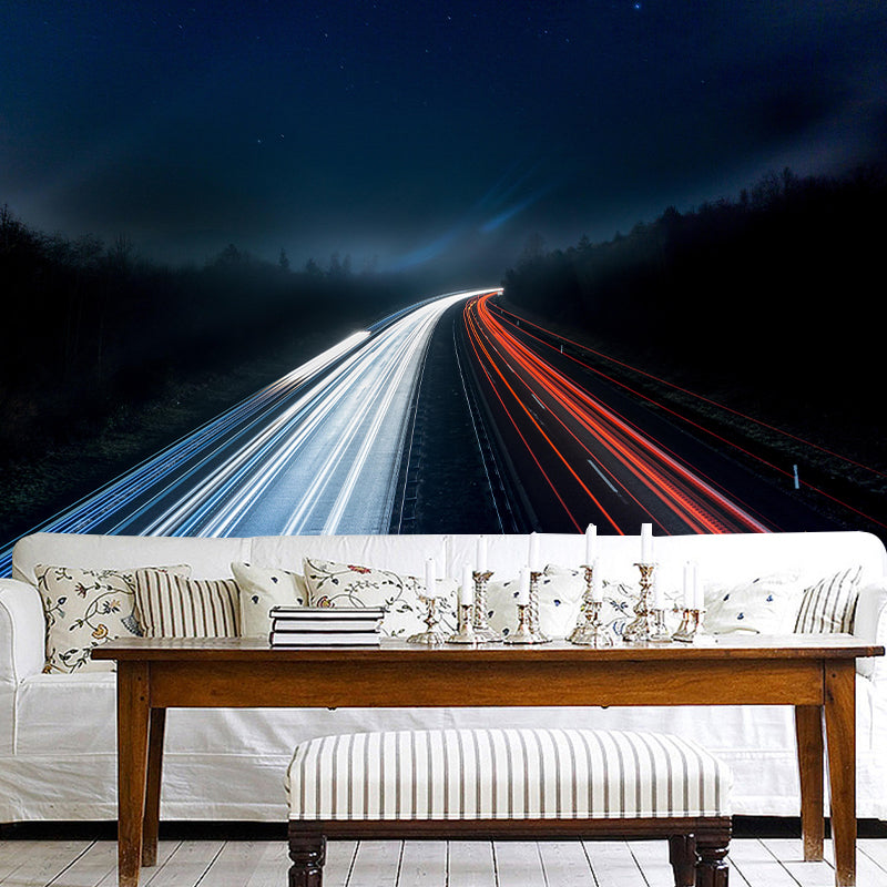 Full Size Photography Modern Mural Wallpaper with Road Pattern for Home Decor
