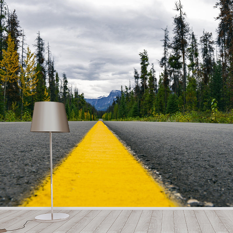 Full Size Photography Modern Mural Wallpaper with Road Pattern for Home Decor