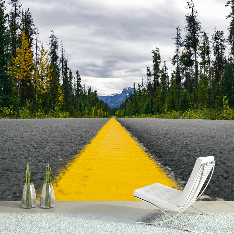 Full Size Photography Modern Mural Wallpaper with Road Pattern for Home Decor