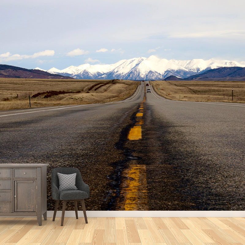 Various Highway View Mural Wallpaper Eco-friendly Material Wall Covering
