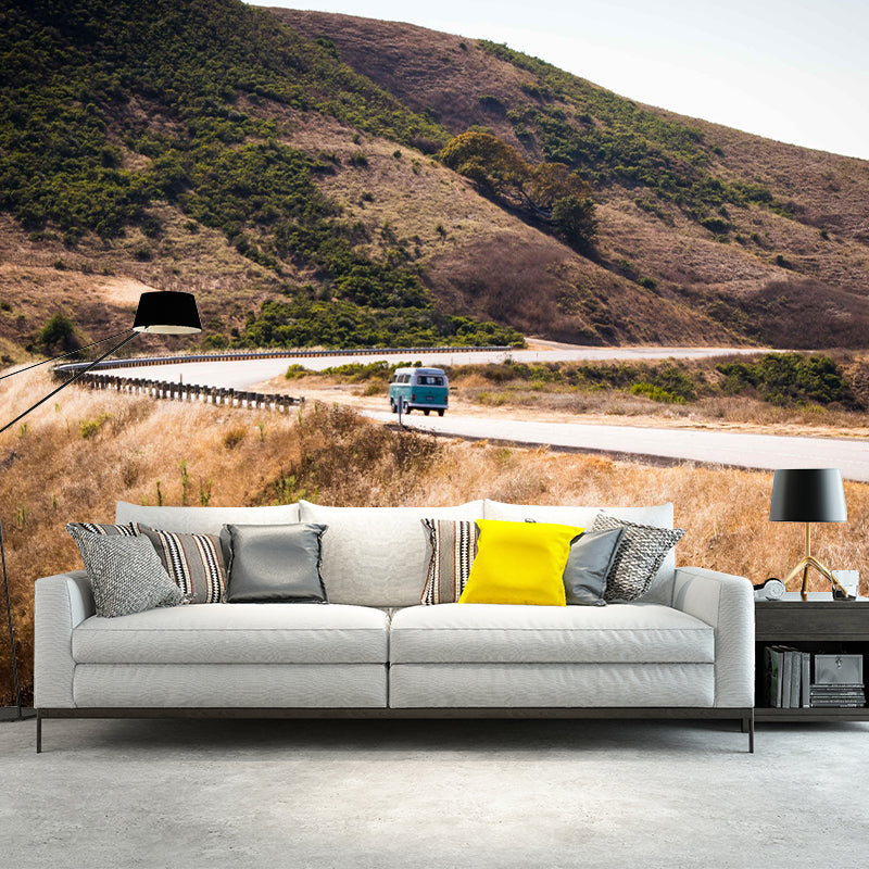 Various Highway View Mural Wallpaper Eco-friendly Material Wall Covering