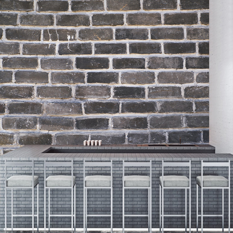 Industrial Style Wallpaper Murals with Brick Wall Pattern Environment Friendly Wall Covering