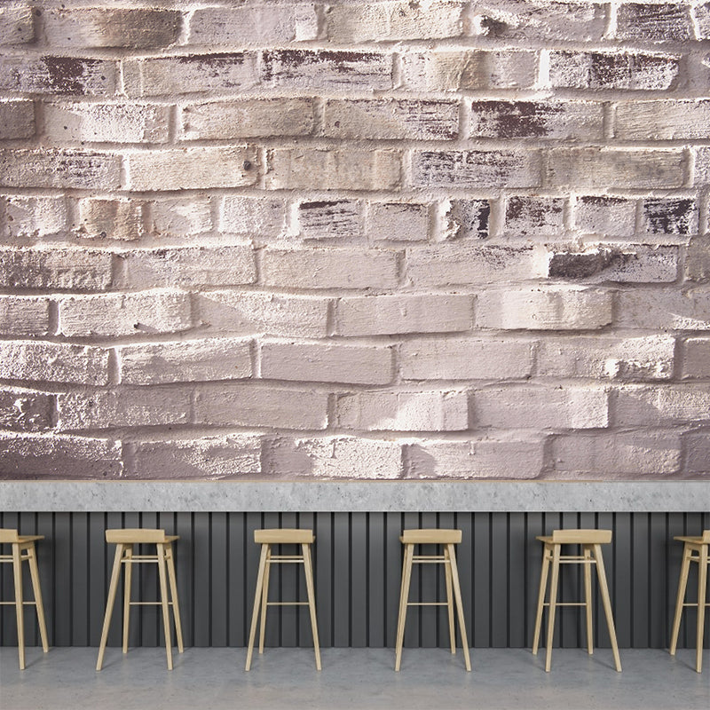 Industrial Style Wallpaper Murals with Brick Wall Pattern Environment Friendly Wall Covering
