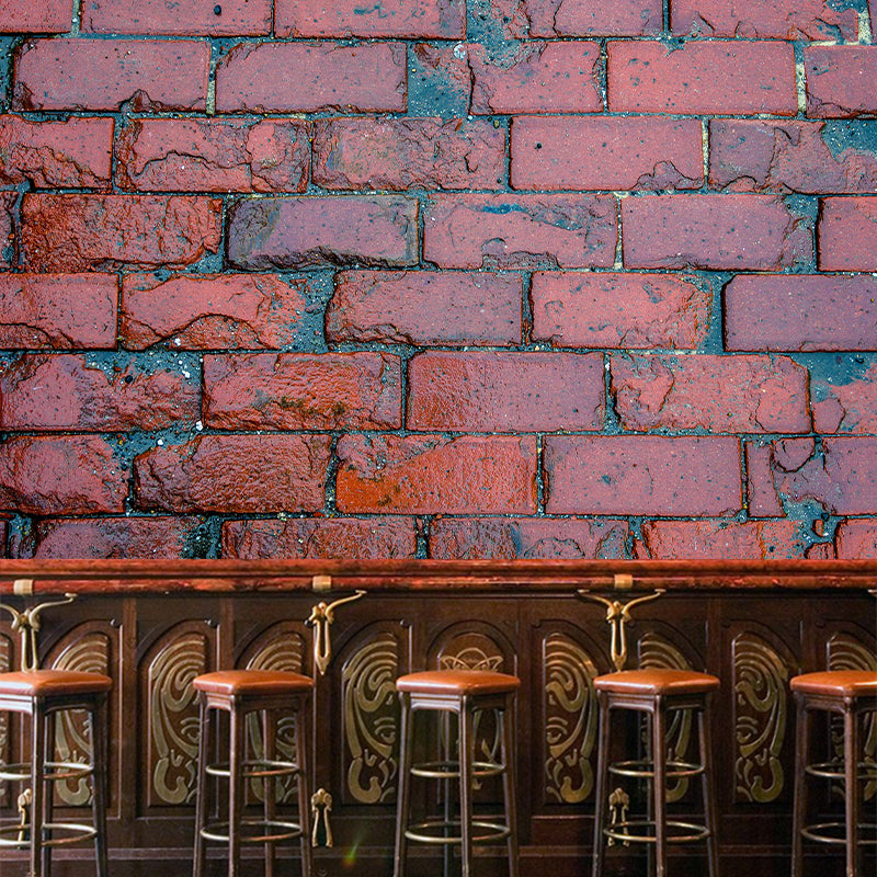 Industrial Style Wallpaper Murals with Brick Wall Pattern Environment Friendly Wall Covering