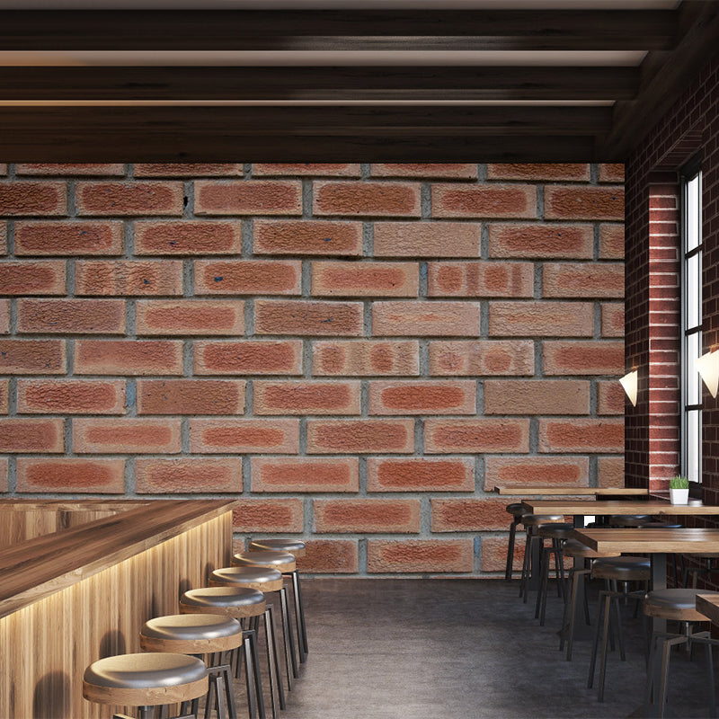 Brick Surface Mural Wallpaper Eco-friendly Stain Resistant Living Room Wall Covering