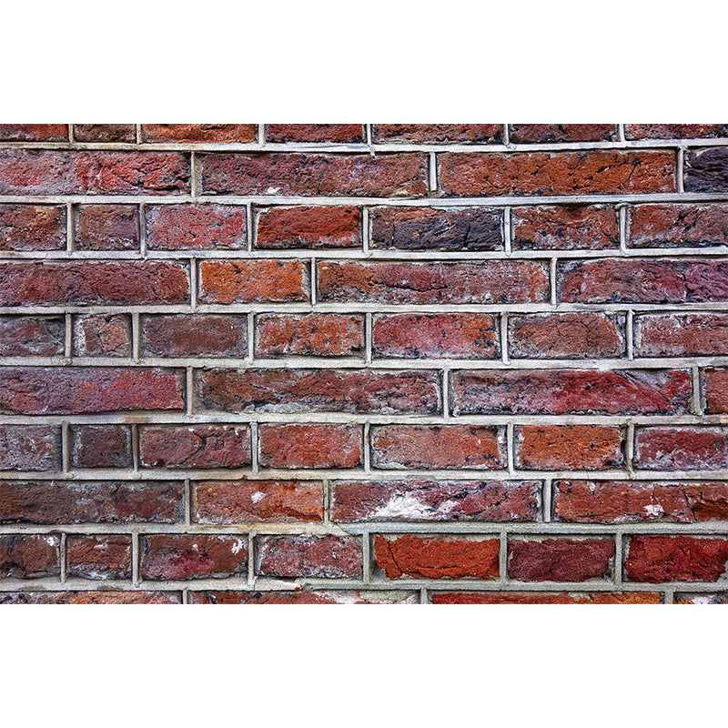 Industrial Style Wallpaper Murals with Brick Wall Pattern Stain Resistant Wall Covering