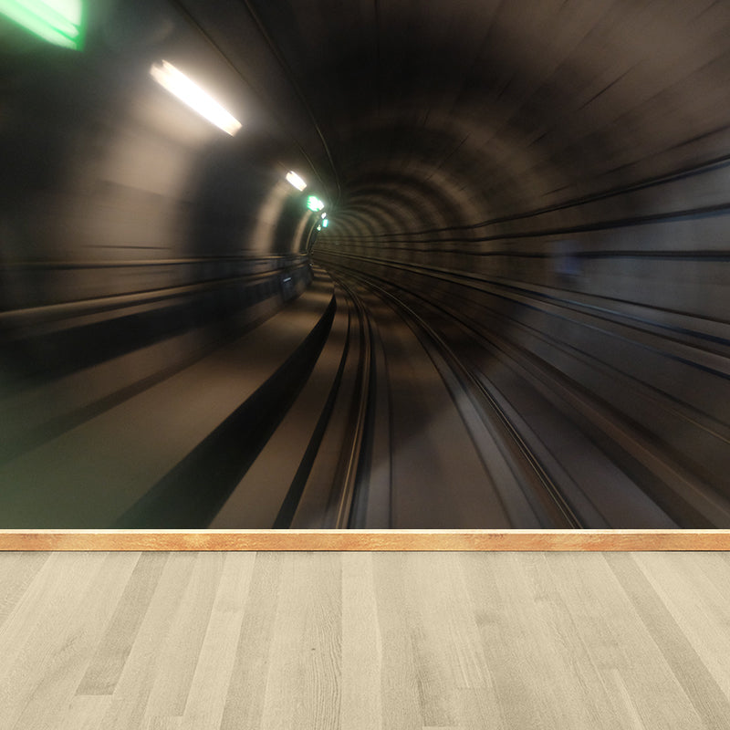 Mildew Resistant Tunnel Mural Wallpaper 3D Scene Wall Decor Bedroom Wall Murals