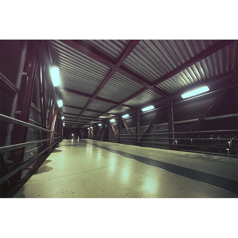 Mysterious Tunnel Mural Contemporary Mildew Resistant Wall Covering for Decoration