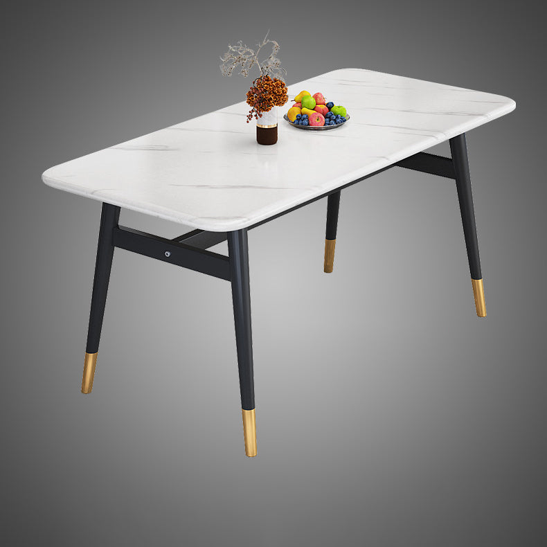 Modern Standard Sintered Stone Top Dining Room Set of Rectangle Shape for Kitchen Table Set