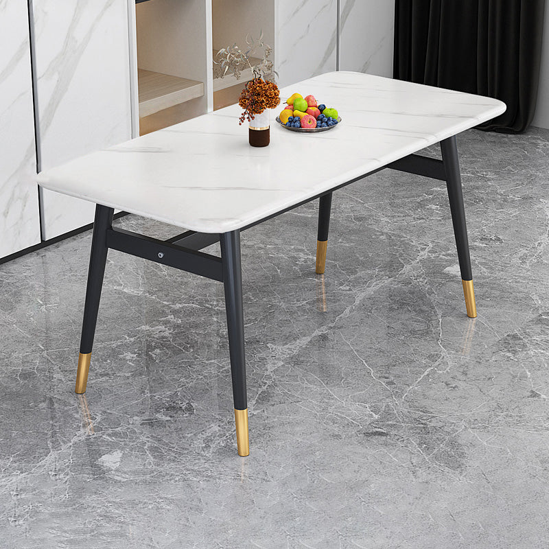 Modern Standard Sintered Stone Top Dining Room Set of Rectangle Shape for Kitchen Table Set