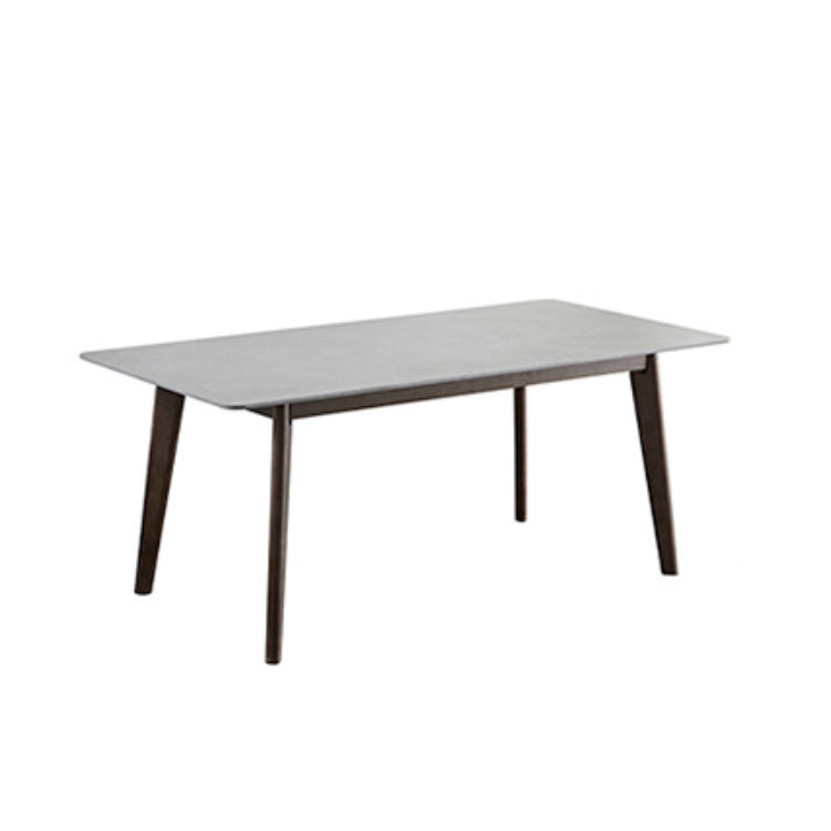 Minimalist Gray Sintered Stone Top Dining Set Rectangle Shape Standard Dining Set for Kitchen