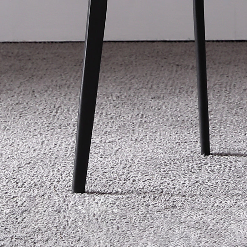 Minimalist Sintered Stone Dining Room Set Fixed Dining Set with Rectangle Table for Home Use