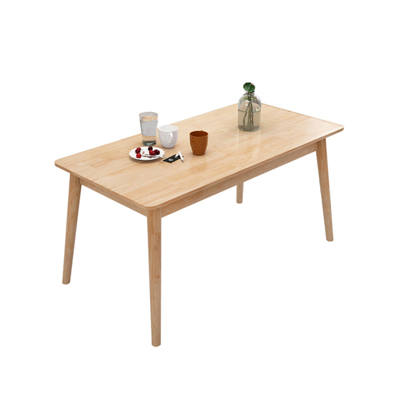 Contemporary Style Standard Wood Dining Room Set of Rectangle Shape for Kitchen Table Set