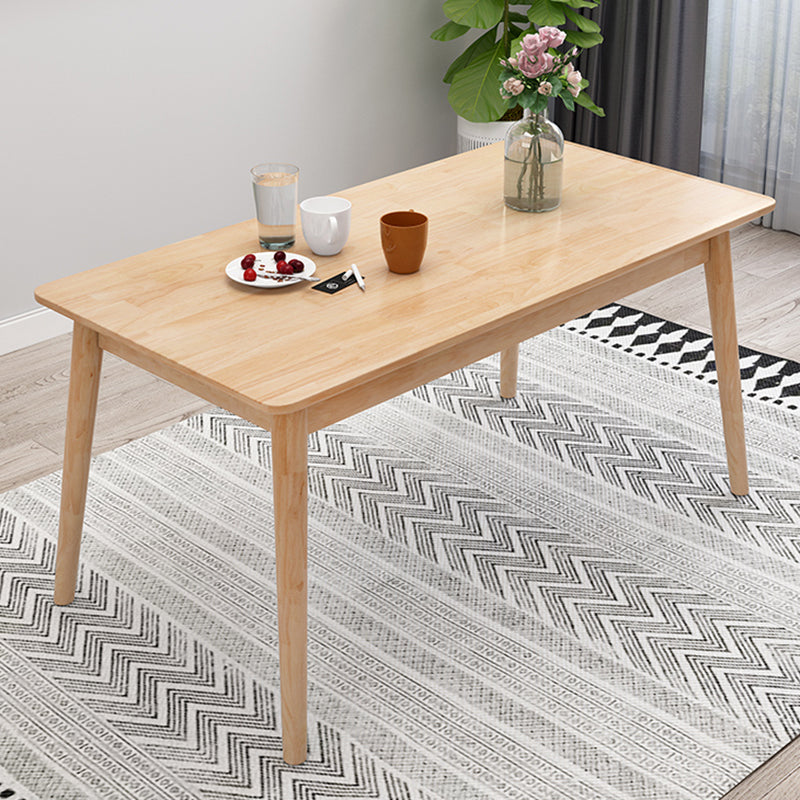 Contemporary Style Standard Wood Dining Room Set of Rectangle Shape for Kitchen Table Set