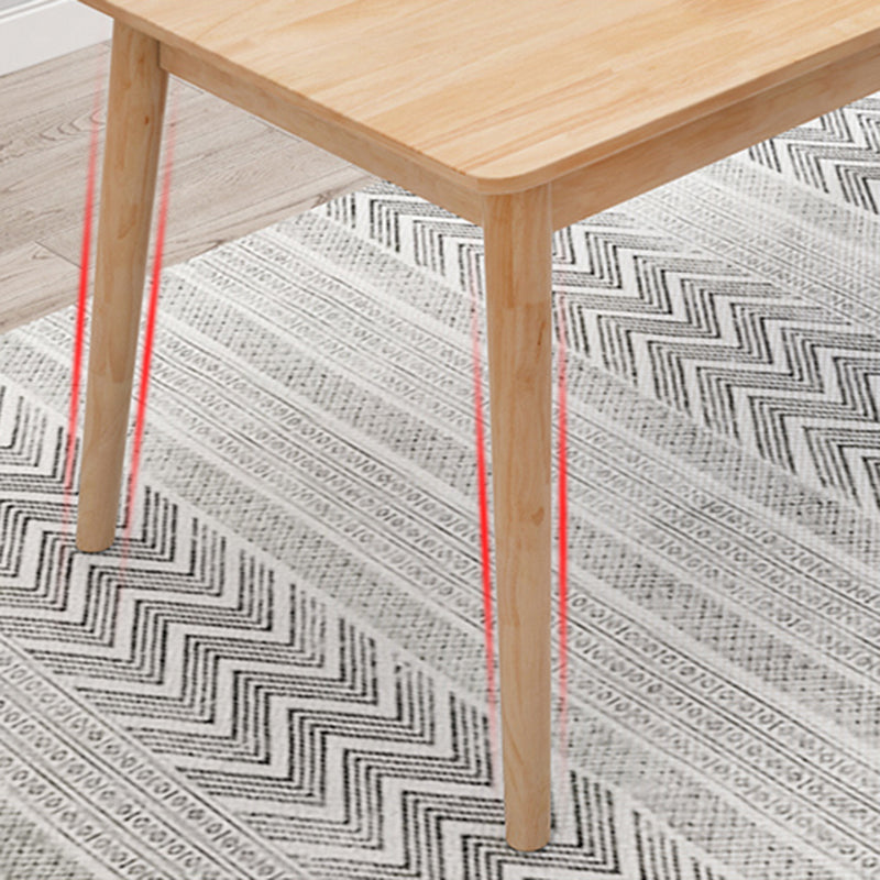 Contemporary Style Standard Wood Dining Room Set of Rectangle Shape for Kitchen Table Set