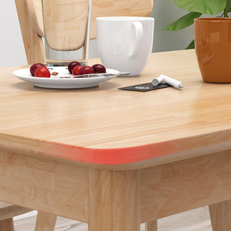 Contemporary Style Standard Wood Dining Room Set of Rectangle Shape for Kitchen Table Set