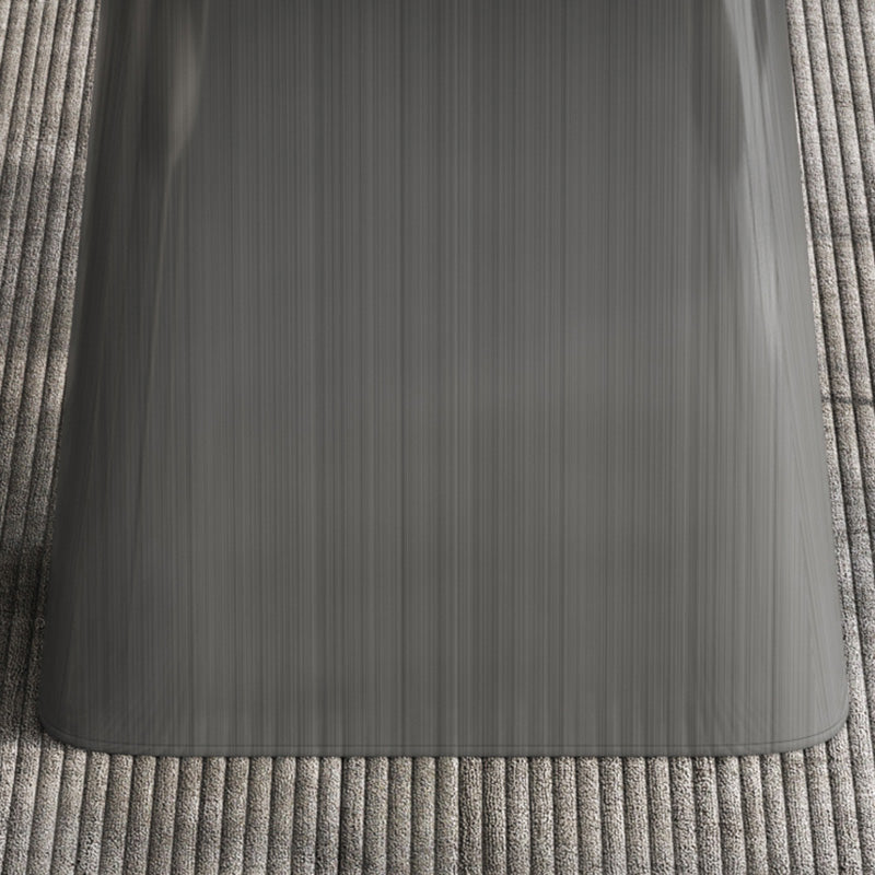 Minimalist Sintered Stone Dining Room Set with Black Base Formal Dining Table Set