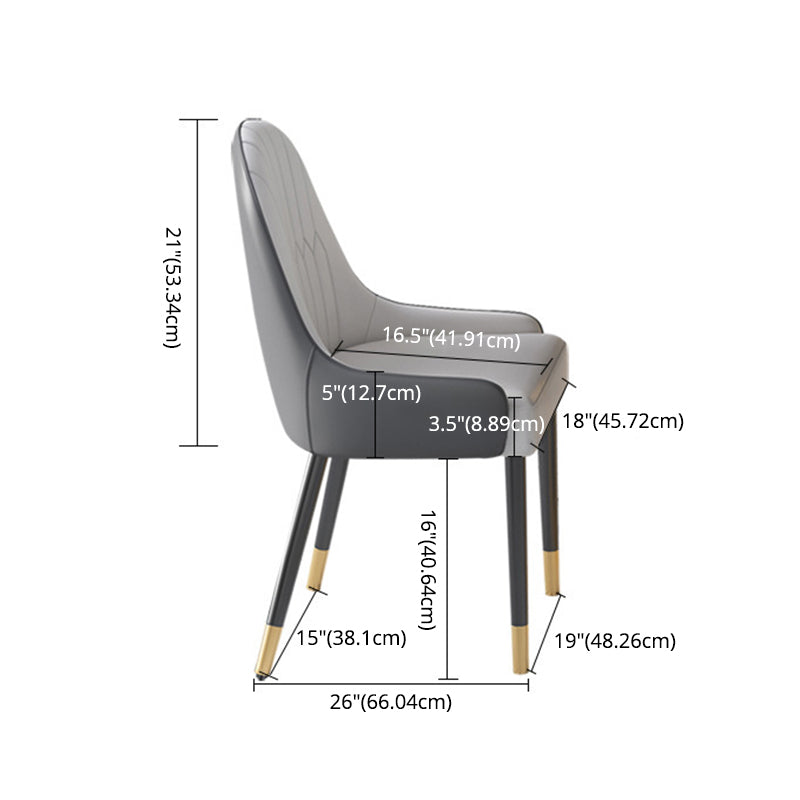 Modern Sintered Stone White Dining Set with Rectangle Table and Gold Legs Formal Dining Set