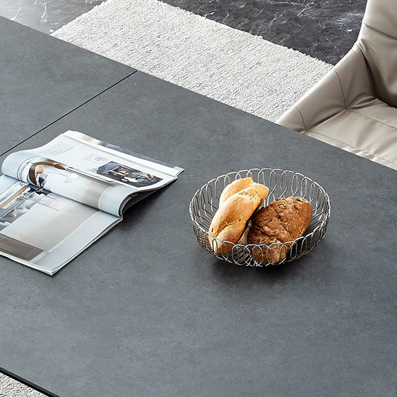 Modern Sintered Stone Extendable Dining Table Set Rectangle Home Dining Set