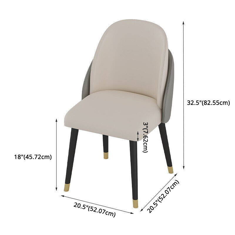 Scandinavian White Slate Dining Table Rectangular Dining Table with Four-leg Metal Base