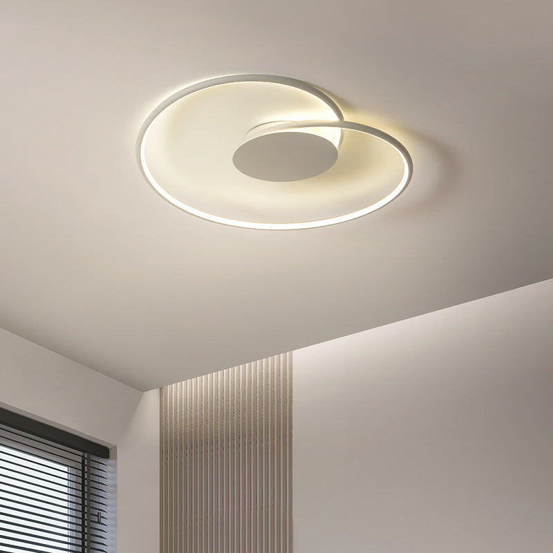 Moderne artistieke LED-plafondlamp Aluminium lineaire inbouw met siliconen kap