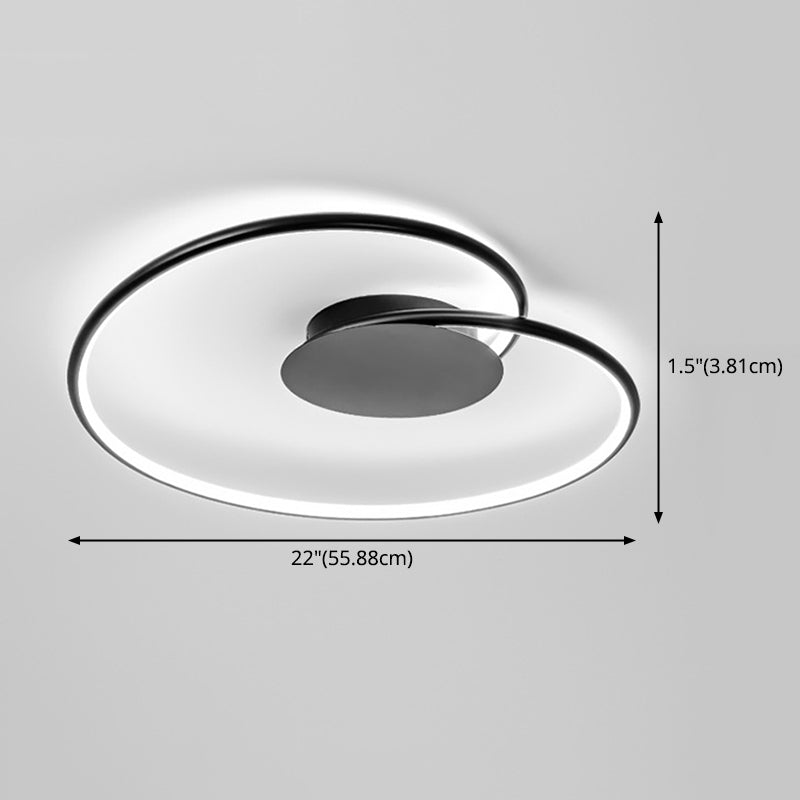 Moderne artistieke LED-plafondlamp Aluminium lineaire inbouw met siliconen kap