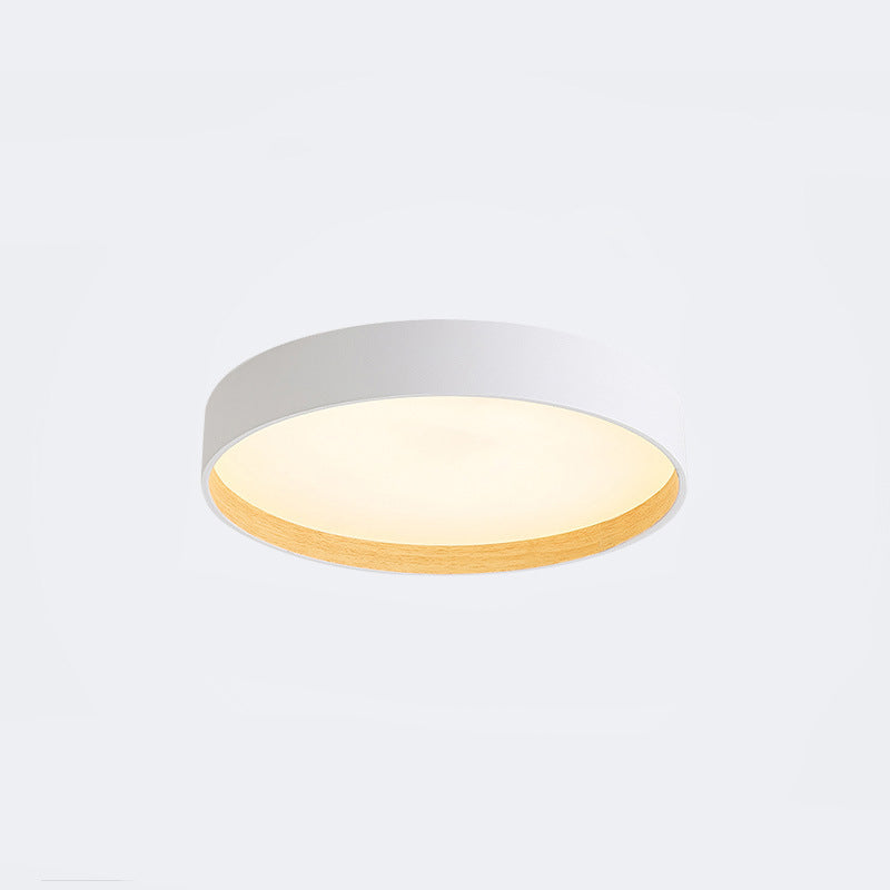 Moderne minimalistische ronde LED-inbouw smeedijzeren plafondarmatuur met acryl kap