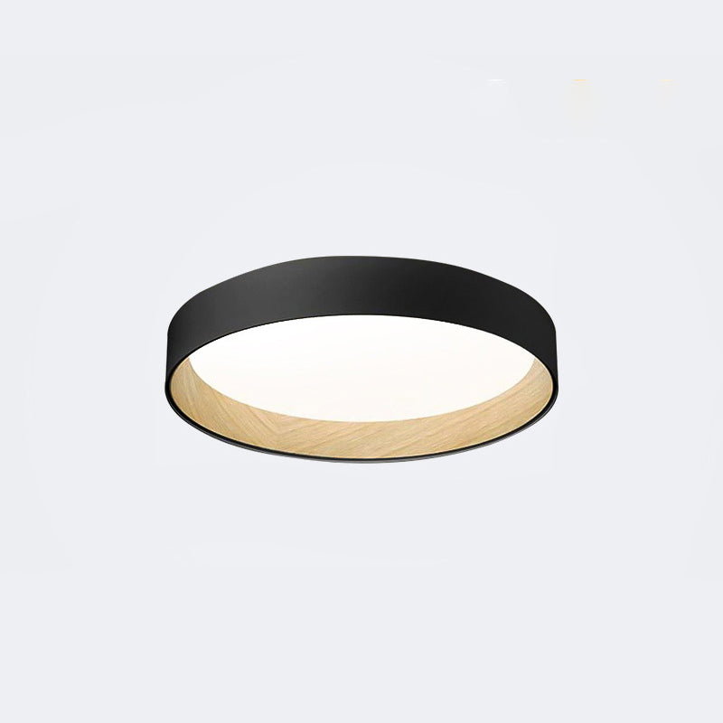Moderne minimalistische ronde LED-inbouw smeedijzeren plafondarmatuur met acryl kap