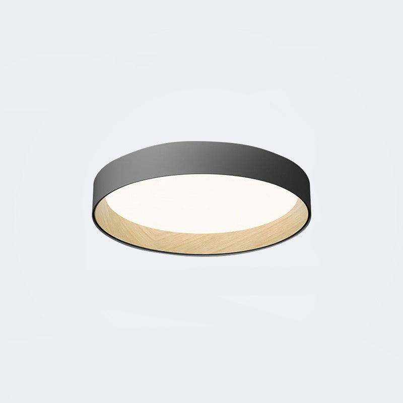Moderne minimalistische ronde LED-inbouw smeedijzeren plafondarmatuur met acryl kap