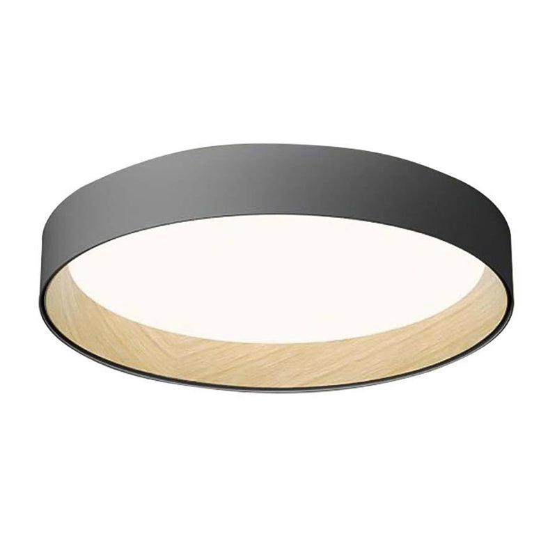 Moderne minimalistische ronde LED-inbouw smeedijzeren plafondarmatuur met acryl kap