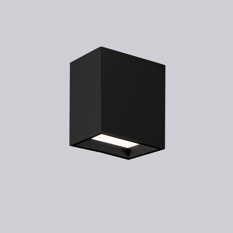 Acrylic Geometric LED Ceiling Fixture in Modern Simplicity Wrought Iron Flush Mount for Corridor