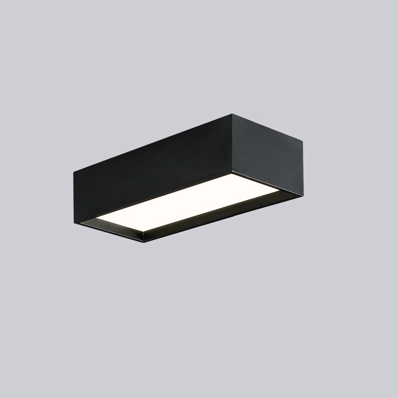 Acrylic Geometric LED Ceiling Fixture in Modern Simplicity Wrought Iron Flush Mount for Corridor