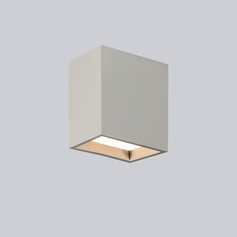Acrylic Geometric LED Ceiling Fixture in Modern Simplicity Wrought Iron Flush Mount for Corridor