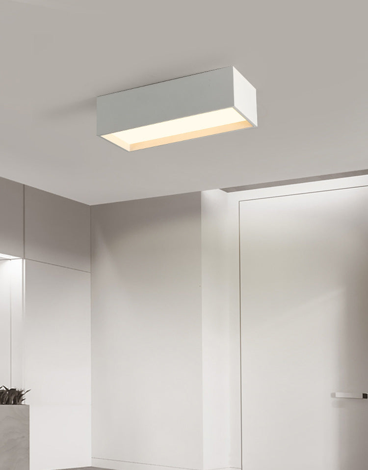 Acrylic Geometric LED Ceiling Fixture in Modern Simplicity Wrought Iron Flush Mount for Corridor