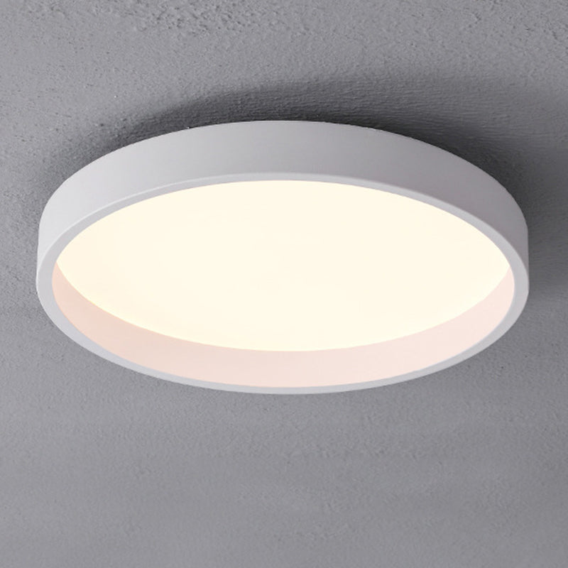 Circulaire Acrylique DEL Flush Mount in Modern Concise Style Wrought Iron Ceiling Light for Living Room