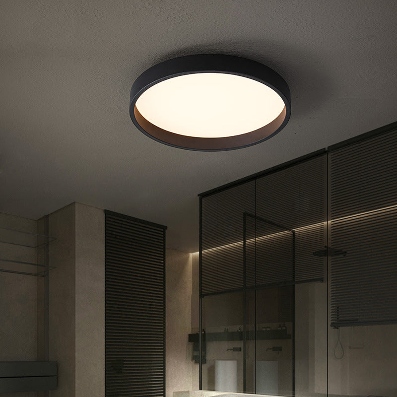 Circulaire Acrylique DEL Flush Mount in Modern Concise Style Wrought Iron Ceiling Light for Living Room