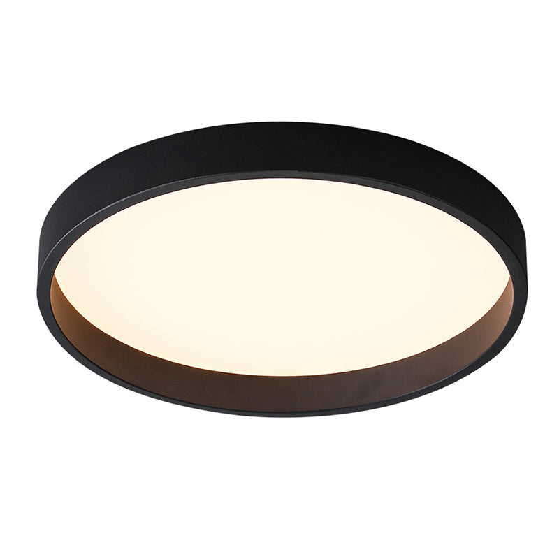 Circulaire Acrylique DEL Flush Mount in Modern Concise Style Wrought Iron Ceiling Light for Living Room