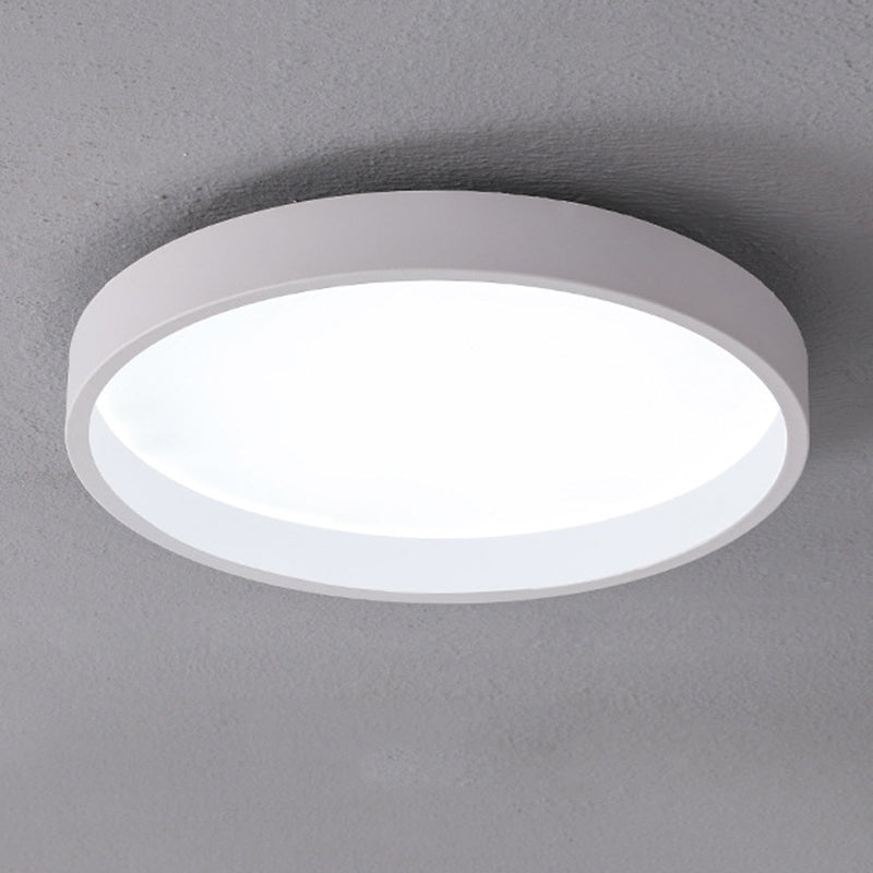 Circulaire Acrylique DEL Flush Mount in Modern Concise Style Wrought Iron Ceiling Light for Living Room