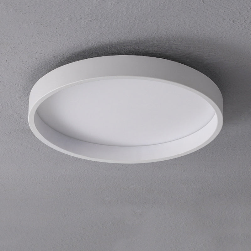 Circulaire Acrylique DEL Flush Mount in Modern Concise Style Wrought Iron Ceiling Light for Living Room