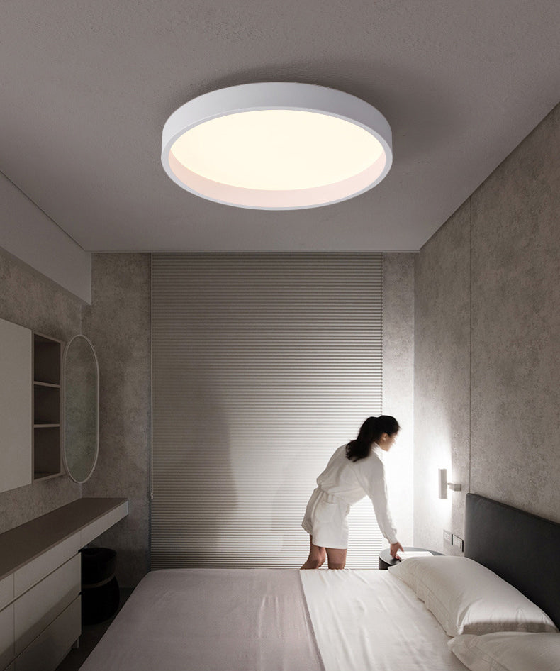 Circulaire Acrylique DEL Flush Mount in Modern Concise Style Wrought Iron Ceiling Light for Living Room