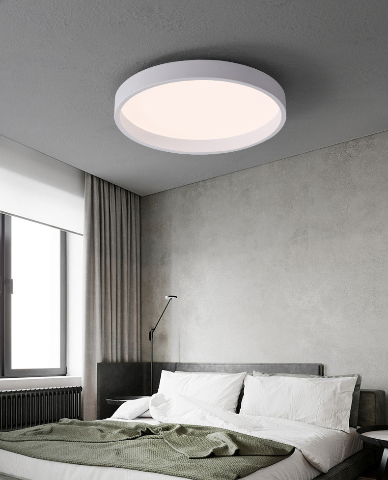 Circulaire Acrylique DEL Flush Mount in Modern Concise Style Wrought Iron Ceiling Light for Living Room