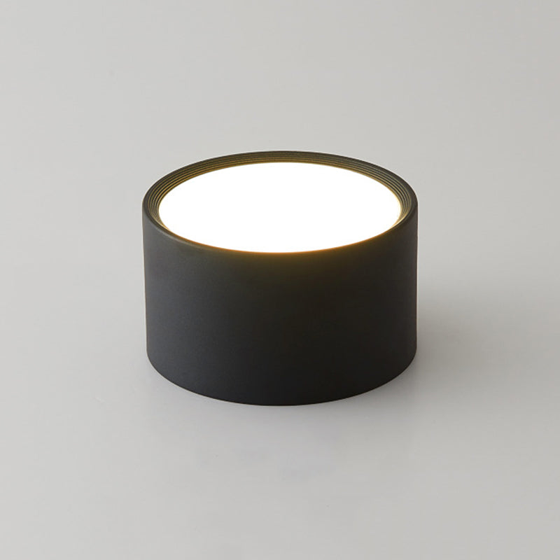 Moderne beknopte LED-plafondlamp smeedijzeren cilindrische inbouw met acrylkap
