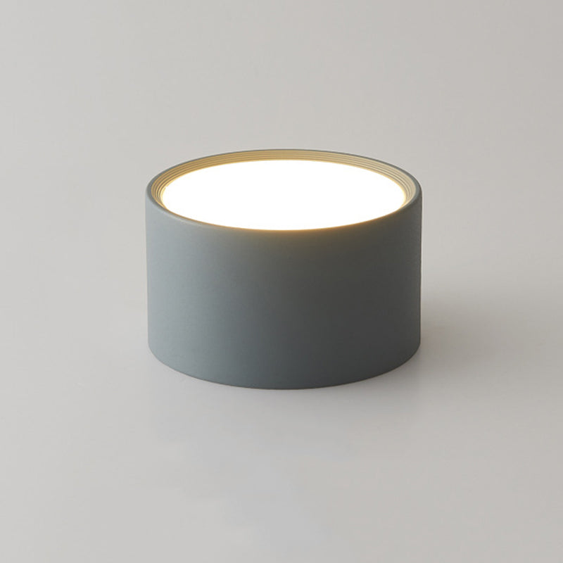 Moderne beknopte LED-plafondlamp smeedijzeren cilindrische inbouw met acrylkap