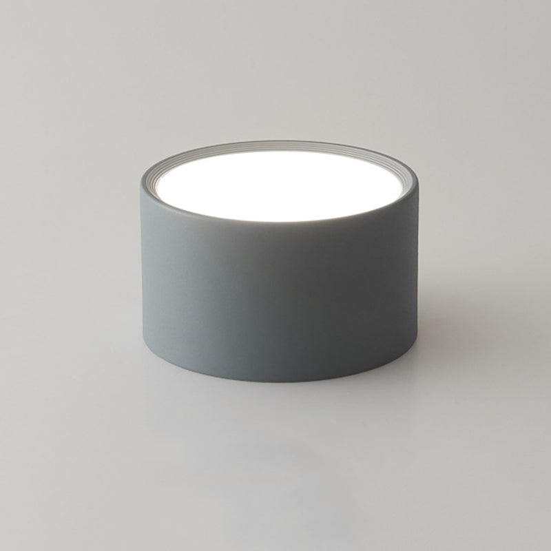 Moderne beknopte LED-plafondlamp smeedijzeren cilindrische inbouw met acrylkap