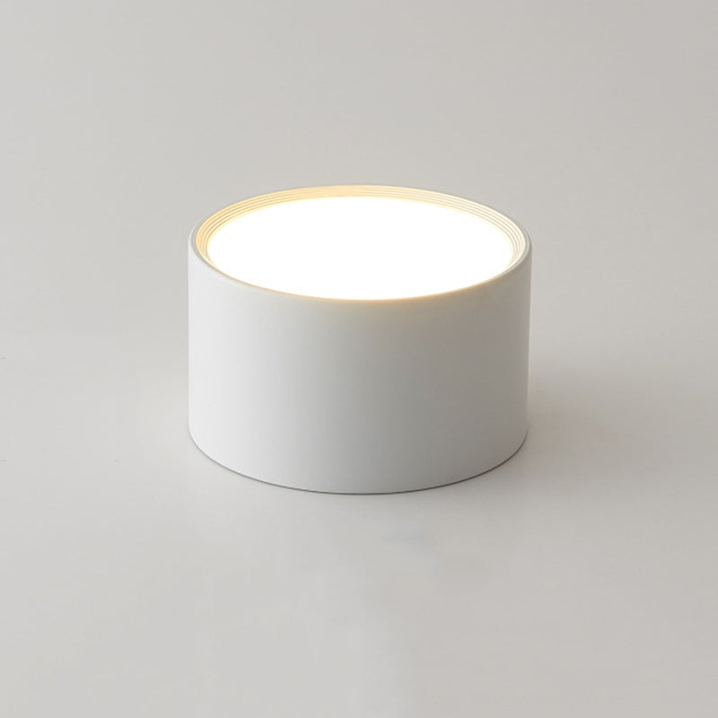 Moderne beknopte LED-plafondlamp smeedijzeren cilindrische inbouw met acrylkap